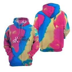 I am Kenough Hoodies Damen, 3D Tie-dye Printed Langarm Pullover Sweatshirts Kapuzenpullover mit Kapuze Casual Locker Oberteile Sport Streetwear Shirts Tops für Männer Frauen von Generic