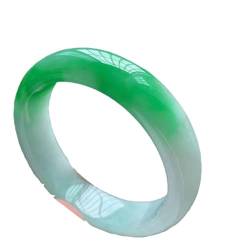 Jade-Armreif für Frauen – Myanmar schwimmendes grünes Jade-Armband im chinesischen Stil, Geschenk von Generic