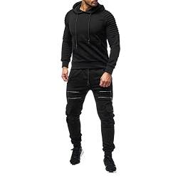 Jogginganzug Herren Camouflage Trainingsanzug übergröße Freizeitanzug Hausanzug aus Baumwolle Sport Jogging Anzug für Männer Fussball Oversize Sportanzug Trainingsanzüge von Generic