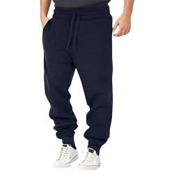 Jogginghose Herren Lang Vintage Lose Relaxed-Fit Aestethic Sweatpants Stoffhose Relaxed-Fit Outdoorhose Sweathose Freizeithosen für Männer Washed Breites Bein Jogging-Hose Sport Pants von Generic