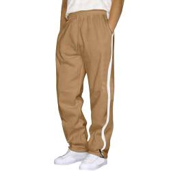 Jogginghose Herren Lang Vintage Lose Relaxed-Fit Aestethic Sweatpants Stoffhose Relaxed-Fit Outdoorhose Sweathose Freizeithosen für Männer Washed Breites Bein Jogging-Hose Sport Pants1 von Generic