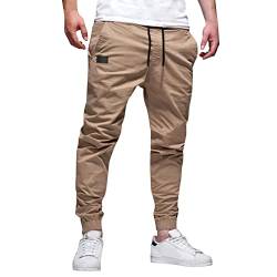 Jogginghose Herren Trainingshose Loose Fit Sporthose Lang Sweatpants Kariert Freizeithose für Männer Herren Jogginghose Sporthose Baumwolle Fitness Slim Fit Hose Freizeithose von Generic