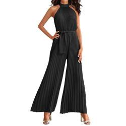 Jumpsuit Latzhose Damen,Arbeitshosen Blau,Plissee Overall,Rote Jumpsuit,Einteiler Damen Kuschelig,Jumpsuit Für Mollige Frauen,Weißer Jumpsuit von Generic