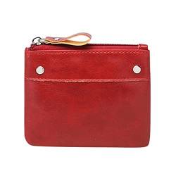 Kinder Geldbörsen Damentasche Modedesign Feine kleine PU- Geldbörse Geldbeutel Leichte Tasche Brieftasche Damen (Red, One Size) von Generic