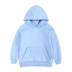 Kinder Jungen Hoody Unifarben Polyester|Baumwolle Basic Kids Hoody, Jungen und Mädchen Kapuzenpullover, erhältlich in vielen, Größen 110/116 bis 158/164 (new1-B, 14-15 Years) von Generic