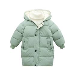 Kinder Jungen Warm Winterjacke Jungen Wintermantel Mit Kapuze Steppjacke Daunenjacke Winddicht Oberbekleidung Kinderjacke Junge Kapuzenjacke Kindermantel Steppmantel FüR Winter (Green, 7-8 Years) von Generic