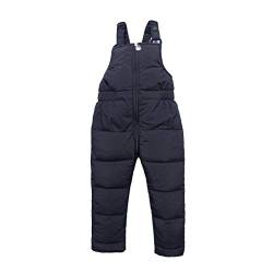 Kinder Kleinkind Schnee Ski Hosen Hosen Baby Jungen Mädchen Warme Hosen Overall Overall Winter Schnee Lätzchen Hosen Schneeanzug Kleinkind Jungen Winter Kleidung (Black, 4-6 Years) von Generic