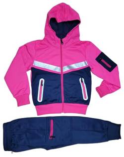 Kinder Mädchen Trainingsanzug mit Hoodie Jogginganzug Sportanzug Herbst Winter (104, Modell B6) von Generic