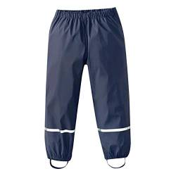 Kinder Regenhose Outdoor Wasserdicht Latzhose Atmungsaktiv Jungen Mädchen Buddelhose Leicht Matschhose Ungefüttert Dünne Regenlatzhose Regenhose Schlamm Hosen Kinder 1_12 Jahre (Black, 10-12 Years) von Generic