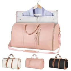 Kleidersäcke Für Reisen Für Damen, Clothes Duffel Bag, Reisetasche Aufklappbar, Carry On Duffle Bag, Travel Bag Women (Rosa) von Generic