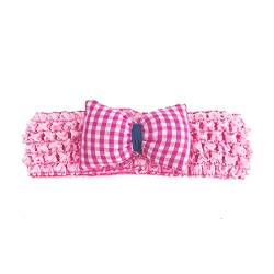 Kleinkind, Kleinkind, Jungen, Mädchen, Plaid, Bowknot, Drucke, Hut, Mützen, Haarband, Kopfbedeckung Baby-Haarschleifen (Pink, One Size) von Generic