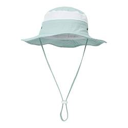 Kleinkind Bucket Hat Schutz Sonnenmütze atmungsaktiv Sun Kinder-Beach-Hut Fischer Kindermütze Ski Mütze Mädchen (Blue, 0-1Y) von Generic