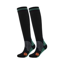 Kompressionsstrümpfe Orthopädische Kompressionssocken Lang Laufsocken Klasse Sprunggelenkschutz Kniestrümpfe Orthopädische Socken Sport Atmungsaktiv leicht Socks für Damen und Herren von Generic