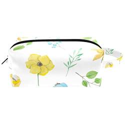 Kulturbeutel für Männer, Reise Kultur Organizer Dopp Kit Wasserfester Rasierbeutel für Kulturzubehör,Pastorable Gelb Blau Blumen Frühling von Generic