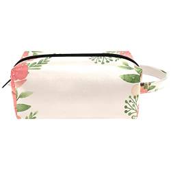 Kulturbeutel zum Aufhängen, Dopp Kit für Männer, wasserabweisend, Rasierbeutel für die Reise,Aquarell Kunst Blumenblumen Frühlings Rosa Retro von Generic