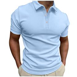 Kurzarm Poloshirt Herren mit Reißverschluss Business Hochwertige Slim Fit Marken Günstige Polohemd Designer Basic Golf Shirt Online Arbeits Aufdruck Kaufen Sommer Henley T-Shirts von Generic