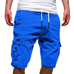 Kurze Hosen Herren Cargohose mit Taschen Stretch Baggy Jogginghose Sommer Cargo Shorts Strandhosen Männer Bequem Arbeitshose Leichte Freizeithose Casual Outdoor Hosen Trekkinghose von Generic