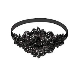 Lauf Haarband Damen Haarbügel Headband Yoga Stirnband (Black, One Size) von Generic