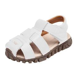 Lauflernschuhe Baby Baby Kinder Mode Sneaker Kinder Mädchen Sommer Casual Sandalen Schuhe Sandalen 35 (White, 28 Little Child) von Generic