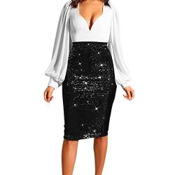 Lederrock Damen Retro Einfarbig Hohe Taille Kunstleder Minirock Enges Bleistiftrock Schwarze Pu-Leder Winter Minikleider A Linie Leder Rock Mini Röcke Party Clubwear(B Schwarz,M) von Generic