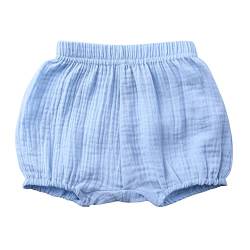 Leichte kurze Hosen für Unisex Kleinkinder Neugeborenes Baby Unisex Solide Frühling Sommer Shorts Kleidung (Blue, 0-6 Months) von Generic