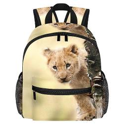 Leopard Kleinkind Kid Jungen Mädchen Kindergarten Kinder Snack Kindergarten Kindergarten Rucksack, mehrfarbig, 10x4x12 in von Generic