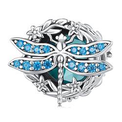 Libelle Bead Charm 925 Sterling Silber Charm passt Pandora Armband Halskette von Generic