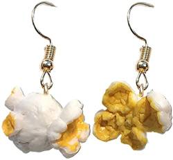 Lustige Frauen Popcorn Lebensmittel baumeln Ohrclips Haken Ohrringe Party Club Schmuck Geschenk Mittel, Kunststoff Metall andere Edelsteine, Medium, Kunststoff, Metall, Andere Edelsteine von Generic