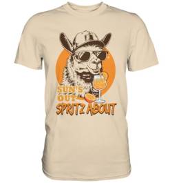 Lustiges Lama Sun’s Out Spritz About T-Shirt für Herren und Damen - Medium Fit - Premium Shirt von Generic