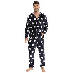 Männlicher Herbst- und Winter-Freizeit-Reisen-Schaf-lose langärmlige warme Pyjama-Haushalts-Kleidung mit Taschen Loungewear Satin Schlafanzughose Herren von Generic