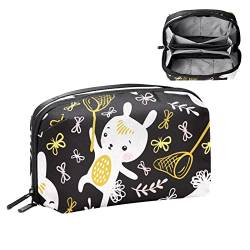 Make up Tasche, Kosmetiktasche, wasserdichter Make up Taschen Organizer,Cartoon Kaninchen von Generic