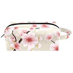 Make up Tasche, Kosmetiktasche, wasserdichter Make up Taschen Organizer,Japanischer Frühling der rosa Sakura Blüte von Generic