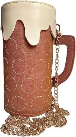 Mei Maß Designer Trachten Tasche Damen - Umhängetasche im Bierkrug Design - Oktober Umhängetasche - Dirndl-Wiesn-Tasche - Trachtenmode Accessoire - Made in Germany - vegan von Generic