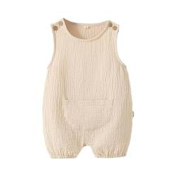 Musselin Overall für Neugeborene hochsaugfähiger Pyjama leichte und gemütliche Nachtwäsche Duschgeschenk für Babys von Generic