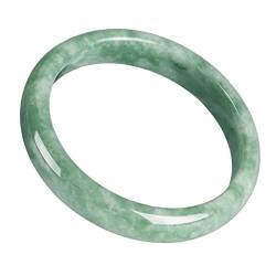 Natürlicher grüner Jade-Armreif für Frauen und Mädchen, echter Retro-Jade-Armreif im chinesischen Stil, Schmuck, Geschenkbox von Generic