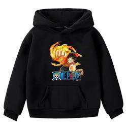 ONE Piece Bedruckte Jungen Mädchen Kapuzenpullover Luffy Casual Kinder Hoodie Sweatshirt Tops Tony Tony Chopper Pullover Sportswear von Generic