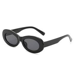 Ovale Sonnenbrille mit kleinem Rahmen for Männer und Frauen, Outdoor-Urlaub, Shopping, Sport, Sonnenbrille, Geschenk (Color : A, Size : 1) von Generic
