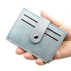 PU Brieftasche Brieftasche Bankkarte Fall - mit Schnalle für Herren mit mehreren Steckplätzen Schlank Kartenetui - Herren Organizer, blau von Generic
