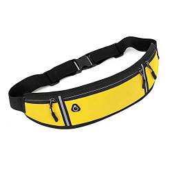 Pack Gürteltasche zum Laufen zum Laufen für Frauen Gürtelhalter Telefon Taille Hüfttaschen Hüfttaschen (Yellow, One Size) von Generic