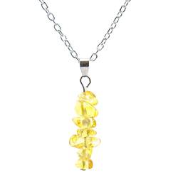 Personalisierte Halskette Frauen Anhänger Halsketten Geburtstagsgeschenke für Frauen Muttertagsgeschenke Halsketten für Frauen Geschenke für Frauen Ketten Seil (Yellow, One Size) von Generic