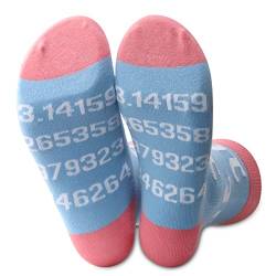 Pi 3.14 Mathematik-Symbol-Socken, lustiges Geschenk für Mathematik, Mathematik-Liebhaber, Blau - 3,14, One size von Generic