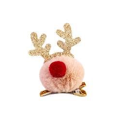 Plüsche Weihnachtsmann Mütze Weihnachtsbaum-Hut-Haarband-Kopfschmuck-Kinderparty-niedlicher Weihnachtshaarspangen-Kopfschmuck (M, One Size) von Generic