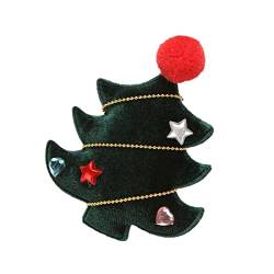 Plüsche Weihnachtsmann Mütze Weihnachtsbaum-Hut-Haarband-Kopfschmuck-Kinderparty-niedlicher Weihnachtshaarspangen-Kopfschmuck (O, One Size) von Generic