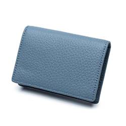 Portable Kreditkartenetui Bifold Geldbörse für Herren Geldbörse Herren Geldbörse Kleine Geldbörse, Denim Blue von Generic