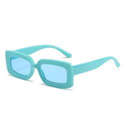 Quadratische Sonnenbrille mit kleinem Rahmen for Herren und Damen, Strand, Outdoor, Urlaub, UV400, Pendler, Sport-Sonnenbrille, Geschenk (Color : 6, Size : 1) von Generic