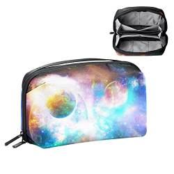 Reise Make up Tasche wasserdichte Kosmetiktasche Kulturbeutel Make up Taschen für Frauen und Mädchen,Galaxy Weltraum gefärbt von Generic