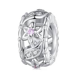 Rokoko Septal Bead Charm 925 Sterling Silber Charm passt für Pandora Armband Halskette von Generic