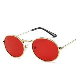 Runde Rahmen Retro Metall Outdoor Männer und Frauen Shopping Sport Sonnenbrille Geschenk (Color : F, Size : 1) von Generic
