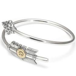 S925 Sterling Silber Armband mit Hunderten von kreativen Pfeilspitzen, personalisiertes offenes und verstellbares Sterling Silber Armband für Frauen von Generic