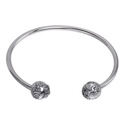 S925-Sterlingsilber, sechs Worte der Wahrheit, runde Perlen, 3 mm Kreis-Armband, personalisiertes Sterling-Silber-Armband für Männer und Frauen, verstellbare feine Öffnung von Generic